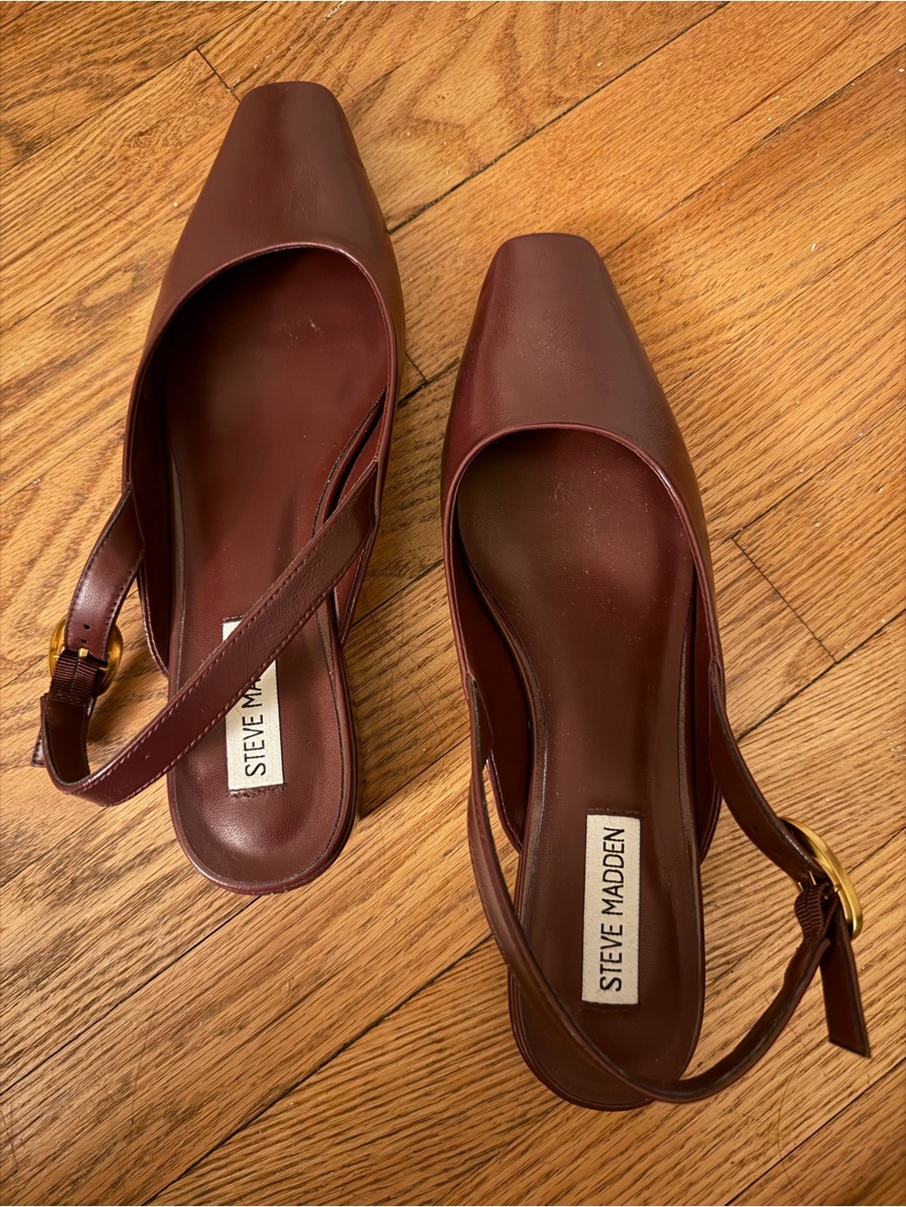 Steve Madden Diona Burgundy Slingbacks